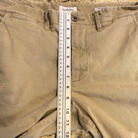 Goodfellow & Co Mens Stretch Straight Leg Hennepin Chino Pants Brown Size 34x32 - Picture 13 of 14